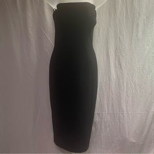 Jill Stuart Black Strapless Dress
